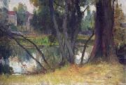 Charles-Amable Lenoir Landscape close to the artist s house in Fouras oil painting artist